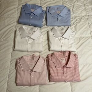 Thomas Pink Dress Shirt Collection - Blue, White, Pink